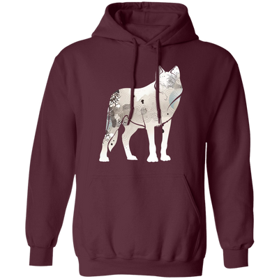 Fox Silhouette, Show Fox, Fox In Abstract, Animal Silhouette Pullover Hoodie