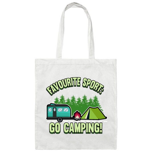 Camping camper travel nature campfire outdoor zelt gift Canvas Tote Bag