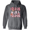 Sleigh Girl Sleigh, Pinky Sleigh, Groovy Sleigh, Pink Christmas Pullover Hoodie