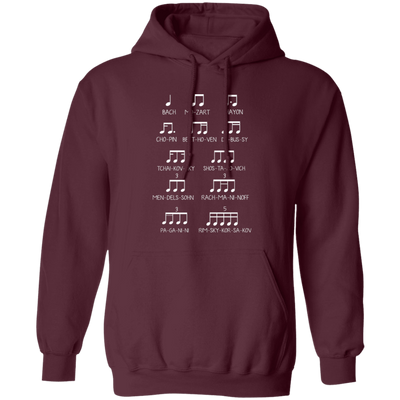 Music Design, Famous Musician, Music Note Pullover Hoodie