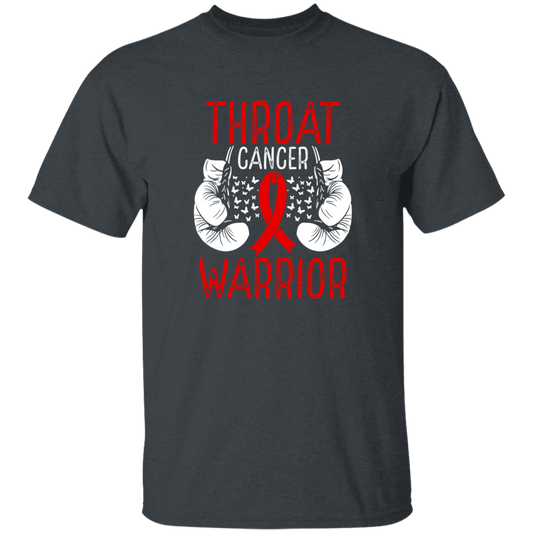 Colon Cancer Gift, Warrior Awareness, Ribbon And Gloves, Throat Cancer Unisex T-Shirt