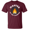Master Of The Campfire, Camping Lover, Love Campfire, Retro Style Unisex T-Shirt