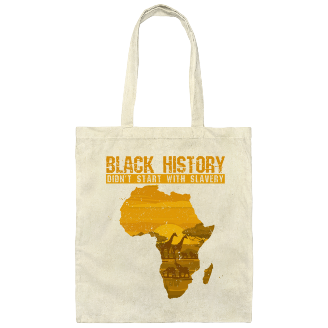 Black History Month, Revolution History, Didn't Start With Slavery Canvas Tote Bag