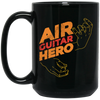 Best Guitar, Love Music, Air Guitar Hero, Love Guitar Gift Idea Black Mug