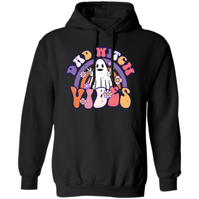 Dad Witch Vibes, Ghost Halloween, Groovy Halloween Pullover Hoodie