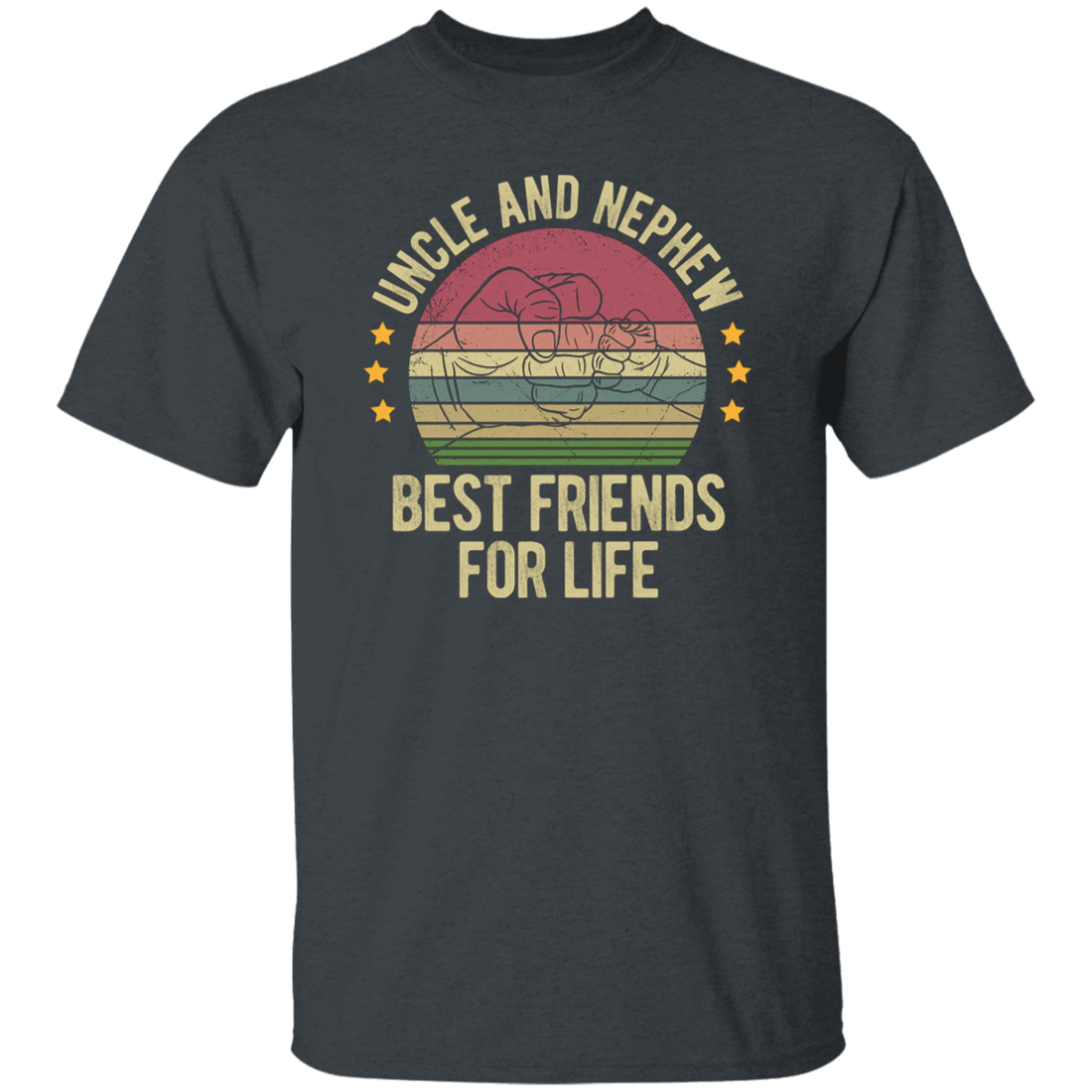 Uncle And Nephew, Best Friends For Life, Retro Nephew With Uncle Unisex T-Shirt