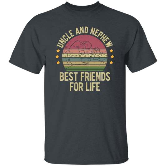 Uncle And Nephew, Best Friends For Life, Retro Nephew With Uncle Unisex T-Shirt