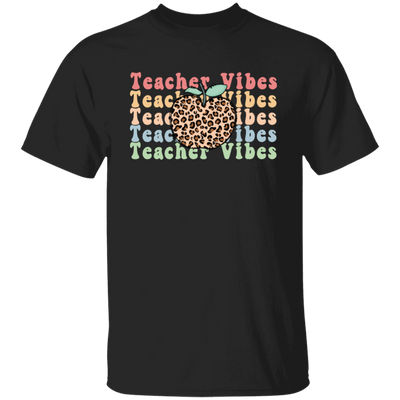 Teacher Vibes, Apple Lover, Apple Vibes, Groovy Teacher Unisex T-Shirt