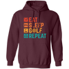 Eat Sleep Golf Repeat, Golfing, Golf, Retro Golf, Legendary Golf Pullover Hoodie