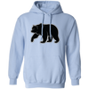 Bear Silhouette, Friendly Bear, Animal Silhouette Pullover Hoodie