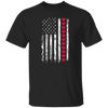 Love American, American Flag, American Lover, Heart Flag Unisex T-Shirt