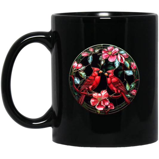 Raven Bird, Red Bird, Raven Claw, Gothic Raven Black Mug