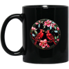 Raven Bird, Red Bird, Raven Claw, Gothic Raven Black Mug