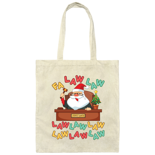 Funny Lawyer Christmas, Christmas Attorney Gift Canvas Tote Bag