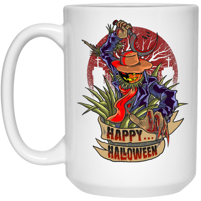 Happy Halloween, Horror Man, Horror Night White Mug