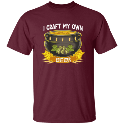 Beer Lover Gift, I Craft My Own Beer In Magical Cauldron Unisex T-Shirt