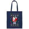 It's the Most Wonderful Time For A Beer Ugly Christmas Canvas Tote Bag