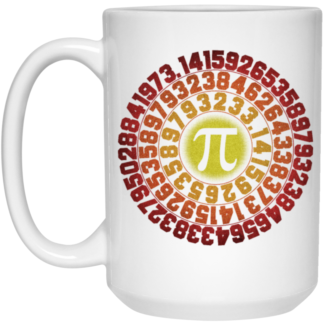 Captain Pi Retro, Pi Day Math Gift, Love Pi, Best Of Pi, Like A Sun White Mug