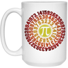 Captain Pi Retro, Pi Day Math Gift, Love Pi, Best Of Pi, Like A Sun White Mug