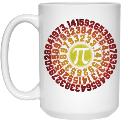 Captain Pi Retro, Pi Day Math Gift, Love Pi, Best Of Pi, Like A Sun White Mug