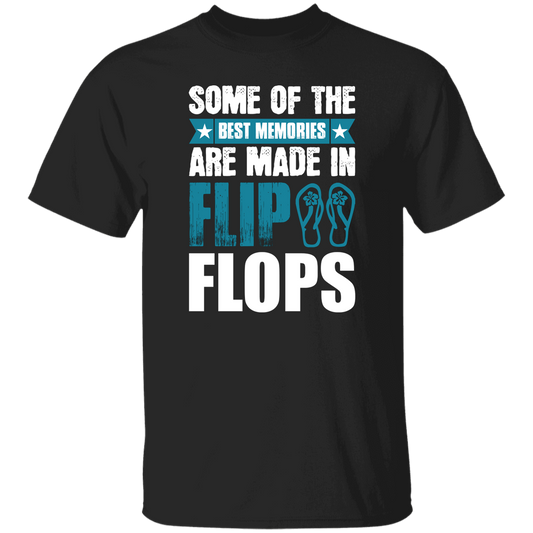 Some Of The Best Memories Are Made In Flip Flops, Flip Flops Retro Unisex T-Shirt