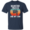 Monster Trucks Are My Jam, Truck Lover, Best Truck, Retro Truck Gift Unisex T-Shirt