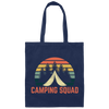 Camping Squad, Nature Lovers, Best Of Camping, Retro Camper Lover Canvas Tote Bag
