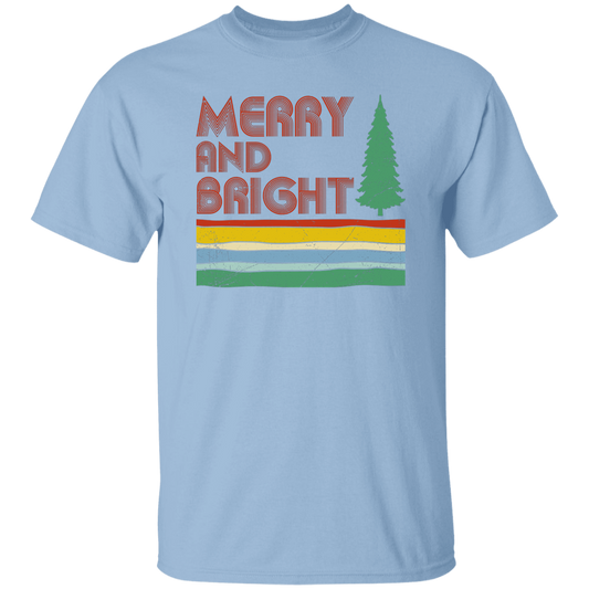 Merry And Bright, Retro Christmas, Love Christmas, Merry Christmas, Trendy Christmas Unisex T-Shirt
