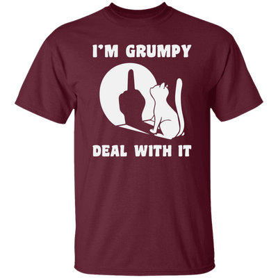 I'm Grumpy, Deal With It, Grumpy Cat, Angry Cat, Grumpy Gift, Cat Lover Unisex T-Shirt