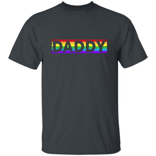 Funny Pride Daddy, Proud Of Gay, Love Lesbian, LGBT Gift, Lgbt Rainbow Unisex T-Shirt