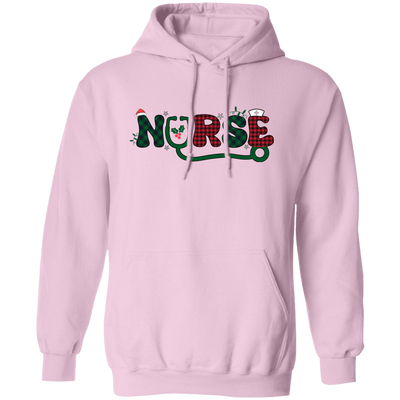 Nurse Christmas, Caro Christmas, Santa Nurse Pullover Hoodie