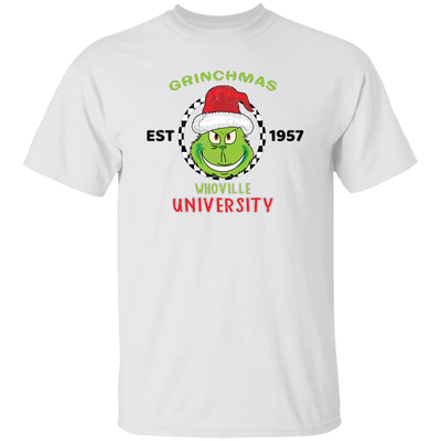 Grinchmas Whoville University, Est 1957, Grinch Xmas, Merry Christmas, Trendy Christmas Unisex T-Shirt