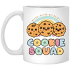 Groovy Cookies, Cookie Squad, Cute Cookie, Funny Cookie White Mug