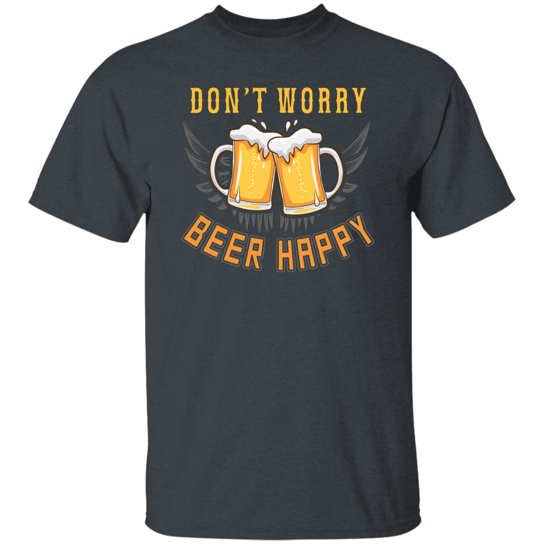 Don't Worry, Beer Happy, Cheer Up, Beer Retro Unisex T-Shirt