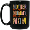 Mother's Day Gifts, Mama Groovy, American Mom, Madre, Mommy Black Mug