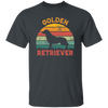 Golden Retriever, Retro Golden, Golden Dog Unisex T-Shirt