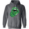 Patrick Lips, Patrick Glitter, St. Patrick_s Day, Patrick Leaves Pullover Hoodie