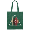 Forest Trees Triangle Deer In The Forest Stag Canvas Tote Bag