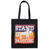 Birthday Gift Stand Up Paddling Surfboard Retro Canvas Tote Bag