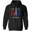 American Flag, Air Force, US Veterans, 4th Of July, Love Plane Gift Pullover Hoodie