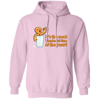 It's The Most Wonderful Time of The Year, Chilling Gingerbread, Merry Christmas, Trendy Christmas Pullover Hoodie