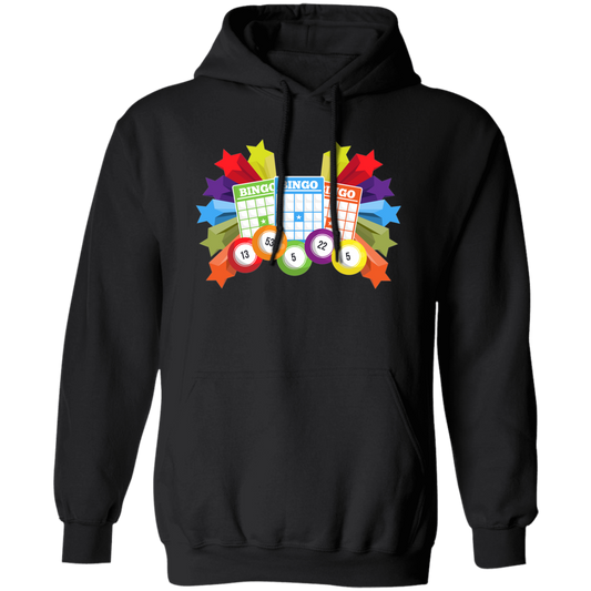 Win Bingo Game, Loud Yelling, Love Lucky Game Pullover Hoodie