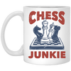 Chess Junkie, Chess, Chess Player, Chess Sport White Mug