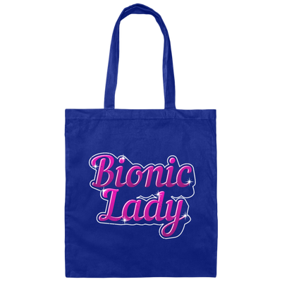 Bionic Lady, Survivor Knee, Replacement, Patients and Survivor Gift Canvas Tote Bag