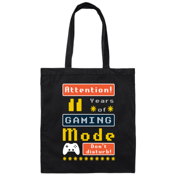 Gaming Mode Don't Disturb Gift Idea, Gamer Lover Gift Canvas Tote Bag