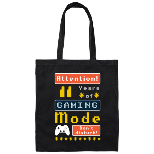 Gaming Mode Don't Disturb Gift Idea, Gamer Lover Gift Canvas Tote Bag
