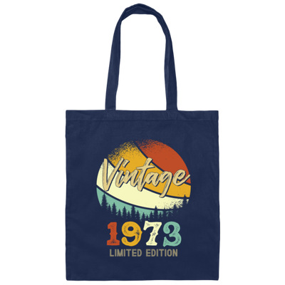 Vintage 1973 Limited, Year of Vintage 1973 Canvas Tote Bag
