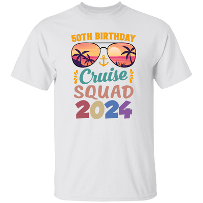 50th Birthday Cruise Squad 2024, 50th Birthday Gift, Cruise Squad Unisex T-Shirt