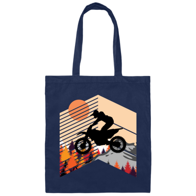 Gift For Extreme Sport Lover Dirtbike Motorbike Canvas Tote Bag
