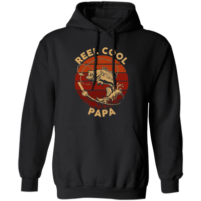 Cool Papa Love Fishing, Ocean Papa, Retro Gift For Papa, Love Fishing Pullover Hoodie